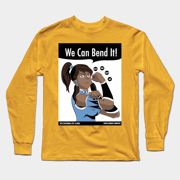 We Can Bend It Long Sleeve T-Shirt by RachaelMakesShirts